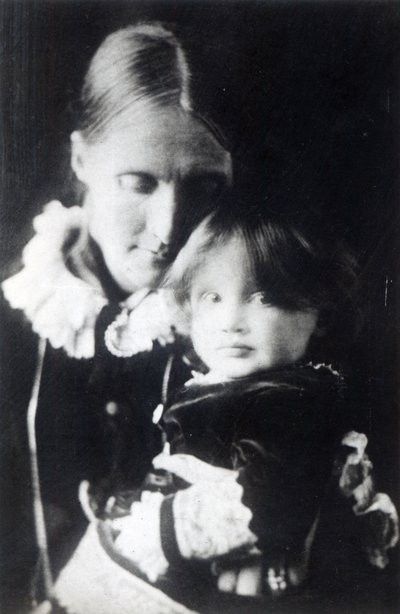 Virginia Woolf, with Her Mother Julia, 1884 by English Photographer